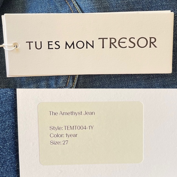 NWT Tu es mon TRESOR The Amethyst Jean 1 Year - Picture 13 of 16